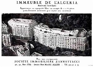 Alger - Boulevard Saint-Saens - Immeuble Algeria